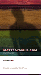 Mobile Screenshot of mattraymond.com